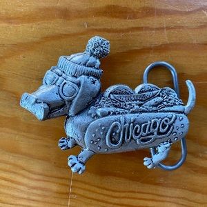 Chicago Hotdog Belt Buckle